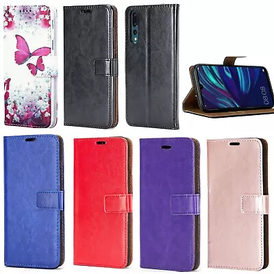 For Huawei P20 Pro P20 Lite Phone Case Leather Flip Shockproof Wallet Book Cover • £4.79