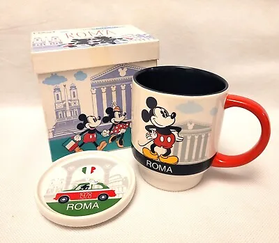 Disney Roma Mickey Mouse Minnie Mouse Ceramic Mug Coaster Set - With Box • £19.99