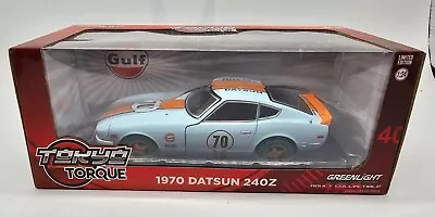 Greenlight Tokyo Torque Gulf 1970 Bre Datsun 240z 1/24 Scale Chase  • $39.95