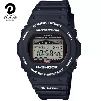 Casio G-SHOCK GWX-5700CS-1JF G-LIDE Moon Tide Digital Solar Atomic Radio Watch • £138.66