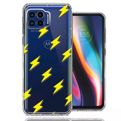 For Motorola One 5G Electric Lightning Bolts Double Layer Phone Case • $11.96