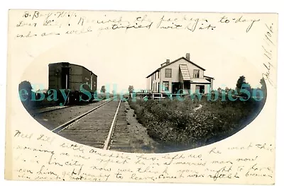 Bernhards Bay NY - MILK CREAMERY ON O&W RAILROAD - RPPC Postcard Oswego County • $35