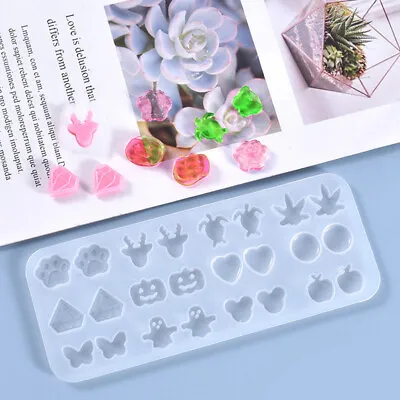 Epoxy Resin Jewelry Molds Silicone Pendant Mold For Earring Pendant Studs MaC-go • $1.66