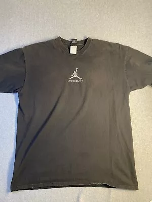 Jordan Shirt Mens XL Black Jumpman Crew Neck Air Graphic Tee • $13.99