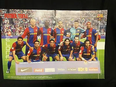 BARCELONA SQUAD AND BRUNO MARIONI POSTER 16in. X 11in. • $10