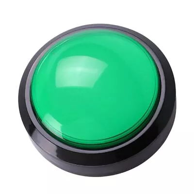 Game Machine Parts 100mm Big Round Push Button LED Illuminated With Microswitch • $18.31