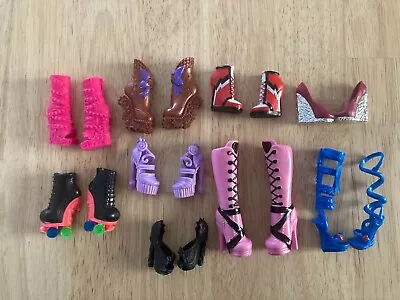 Monster High Shoe Lot Includes 9 Pairs Of Shoes • $11.77