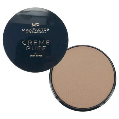 £5.49 • Buy Max Factor Creme Puff Compact Powder -  42 DEEP BEIGE