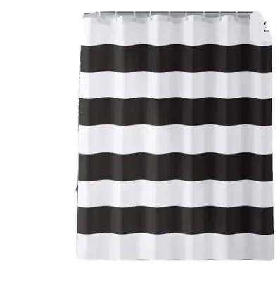 $17 • Buy Grey And White Shower Curtain 72  W X 72 H Grey Shower Curtain Stripes Fabric