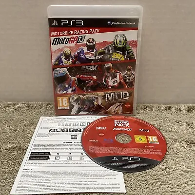 Pack Racing 3 Moto GP 13 SBK MUD Playstation 3 PS3 Motorbike Motocross ENGLISH • $39.99