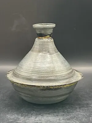 Galvanized Metal W/gold Decorative Bud Vase-India • $17.25