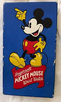 Antique Mickey Mouse Ingersoll Disney Watch Vintage 1930s Black Brand New In Box • $699