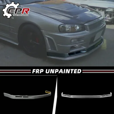 For Nissan Skyline R34 GTR NSMO Style FRP Unpainted Front Bumper Lip Bodykits • $1043.28