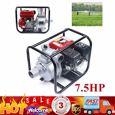 7.5HP Gas Power Semi-Trash Water Pump High Pressure Garden Irrigation 3000W • $165.30