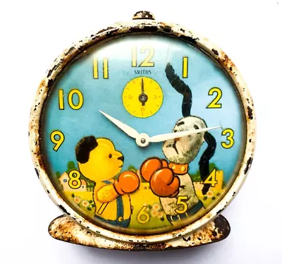Vintage Sooty And Sweep Animated Moving Boxing Glove Alarm Clock By Smiths • £47.50