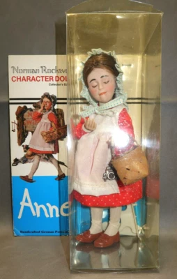 1979 VTG Norman Rockwell Character Collectors 10.5  Anne Porcelain Doll In Box • $8.82