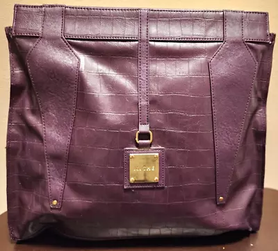 EUC - MICHE - Prima Bag Shell -  Annistyn  Dark Purple Faux Leather - Retired • $12.95