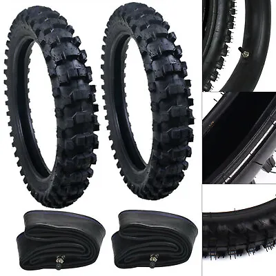 70/100-19& 90/100-16 Front Rear Dirt Bike Tire Set For Honda CR85R CRF110F KX100 • $104.48