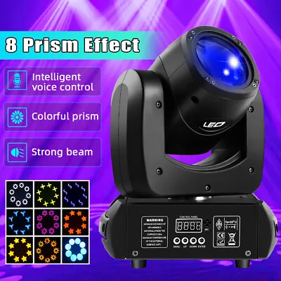 U`king Stage Lights 120W LED Moving Head Light RGBW Gobo Beam Prism DJ Disco DMX • $109.99