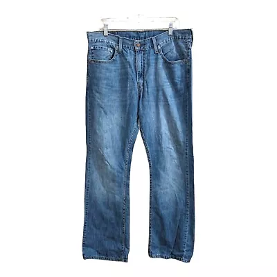 Levis 527 Bootcut Jeans Mens 36x30 Blue Low Rise Light Wash Western Gorp Y2k • $29.75