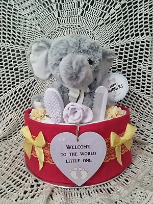 Nappy Cake Unisex Elephant Baby Boy Baby Girl Mum To Be Baby Shower Gift  • £24.99
