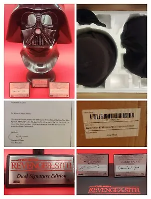 Artist Proof Master Replicas Star Wars Darth Vader Helmet ROTS Dual Signature Ed • $14420