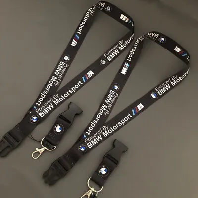 Motorsport Black Lanyard Neck Strap Key Chains Cell Phone Keyring For BMW M  • $6.99