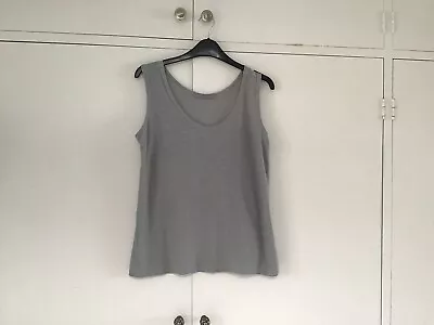 Cut Loose Grey Linen Cotton Mix Grey Vest Top. Small. VGC.  • £10