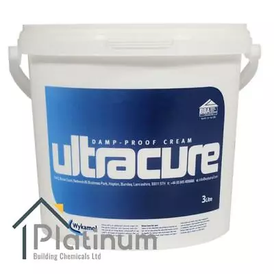 ULTRACURE DPC Injection Cream 3 Litre | Damp Proof Course Rising Damp Treatment • £47.50