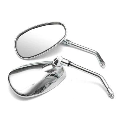 $22.50 • Buy Chrome Motorcycle Side Mirrors For Yamaha V Star 650 XVS650 250 1100