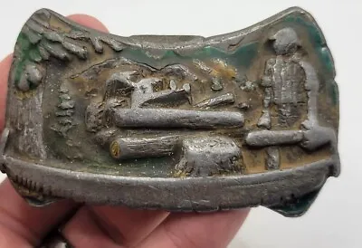  Vintage Chainsaw Belt Buckle By Bergamot Brass Works In ‘81Logger STIHL • $30.76