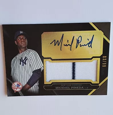 MICHAEL PINEDA 2016 Topps Triple Thread Autographed Patch Card UAJR-MP AUTO /99 • $11.99