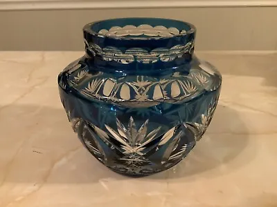 Rare Val Saint Lambert Cut Crystal Vase • $100