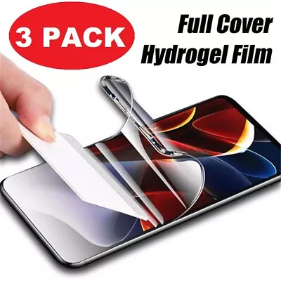 3 Pack For Huawei P20 P30 P40 Pro Lite TPU Hydrogel FILM Screen Protector • £3.99