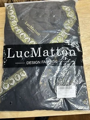 Luc Matton Mens Retro Short Sleeve Costume Shirt Renaissance Medieval Size Med • $19.99