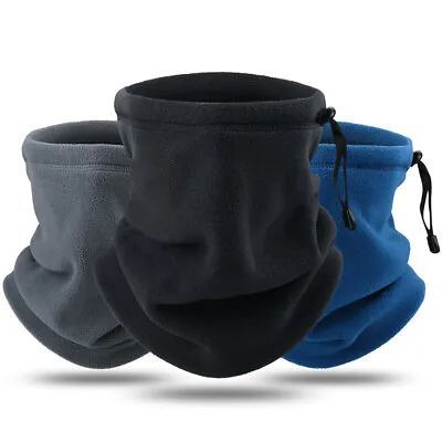 Winter Fleece Neck Warmer Gaiter Bandana Thermal Face Mask Ski Cover Tube Scarf • $8.99