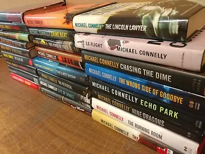 Lot Of 10 MICHAEL CONNELLY Books HARRY BOSCH MICKEY HALLER HARDCOVER*RANDOM MIX • $65.55