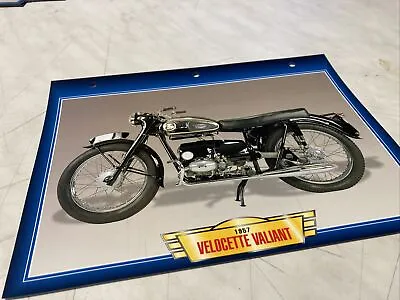 Velocette Valiant 1957 192cc Form Card Motorbike Passion Collection Atlas • $15.05