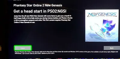 PHANTASY STAR ONLINE 2 NEW GENESIS NOVEMBER Bonus Xbox One • £3