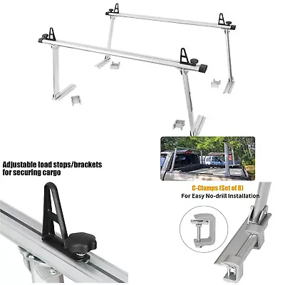 Adjustable Aluminum Pick Up Truck Bed Ladder Rack Carrier 800lb Extendable Racks • $239.99