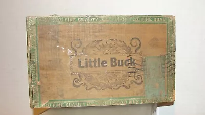 Vintage  Little Buck   Wooden Cigar Box • $12.99