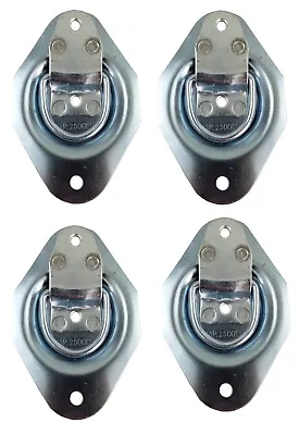 4 Pack 2500 Lb D-RING Recessed Anchor Cargo Tie Down Rings Fitting Strap Trailer • $16.05