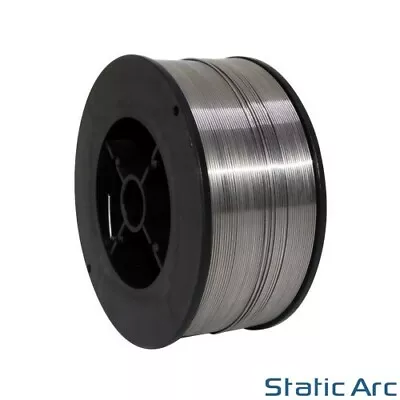 GASLESS STAINLESS STEEL MIG WELDING WIRE REEL SPOOL ROLL FLUX CORE 0.8mm 1KG • £14.99