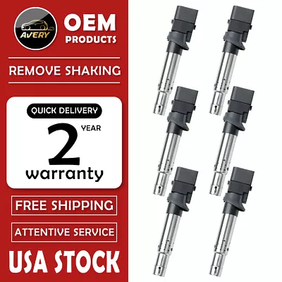 $55.44 • Buy Pack Of 6 Ignition Coil For Porsche VW 04-08 V6 3.0L 3.2L 3.6L C1466 UF531