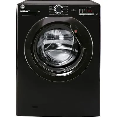 Hoover H3W492DABB4/1-80 9Kg Washing Machine Black 1400 RPM B Rated • £319