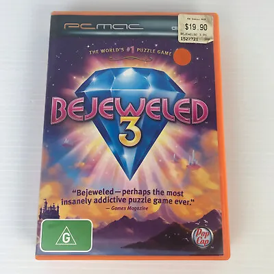 Bejeweled 3 (2010) | Windows PC & Mac CD Game • $17.99