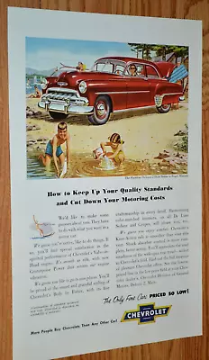 ★1952 Chevy Styleline Deluxe Original Vintage Advertisement Print Ad 52 De Luxe • $11.99