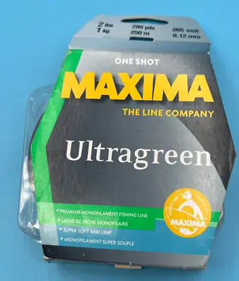 Maxima Ultragreen Monofilament Fishing Line 1 Shot Spool 4 Lbs 280 Yards MOSS-4 • $18.04
