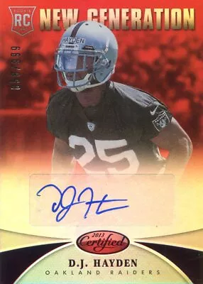 2013 Panini Certified New Generation Raiders Mychal Rivera #989/99 Red Parallel  • $6.99
