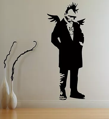 £1.48 • Buy Banksy Style Dark / Punk Angel Graffiti Art / Large Vinyl Wall Stickers Decal UK
